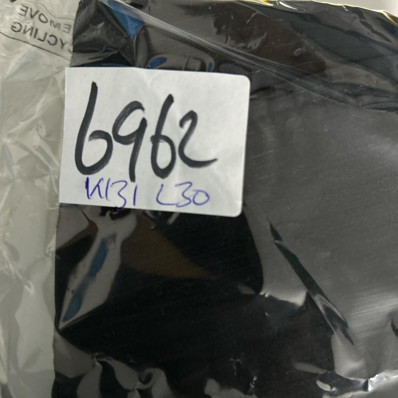 Kenneth Cole Womens Pants Size 31 Black Solid Cropped Straight Leg Slacks Cotton L30 W31 SKU 6962