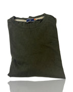 Superdry Vintage Embroidered Long Sleeve Knit T-Shirt Green Grit Men's Size L|SKU 4171