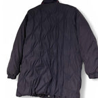 Vintage Women's UK Size 13 Taupe Grey & Purple Lightweight Padded Puffer Jacket, Size L - SKU 6930