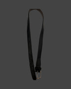 Vintage black leathers men belt