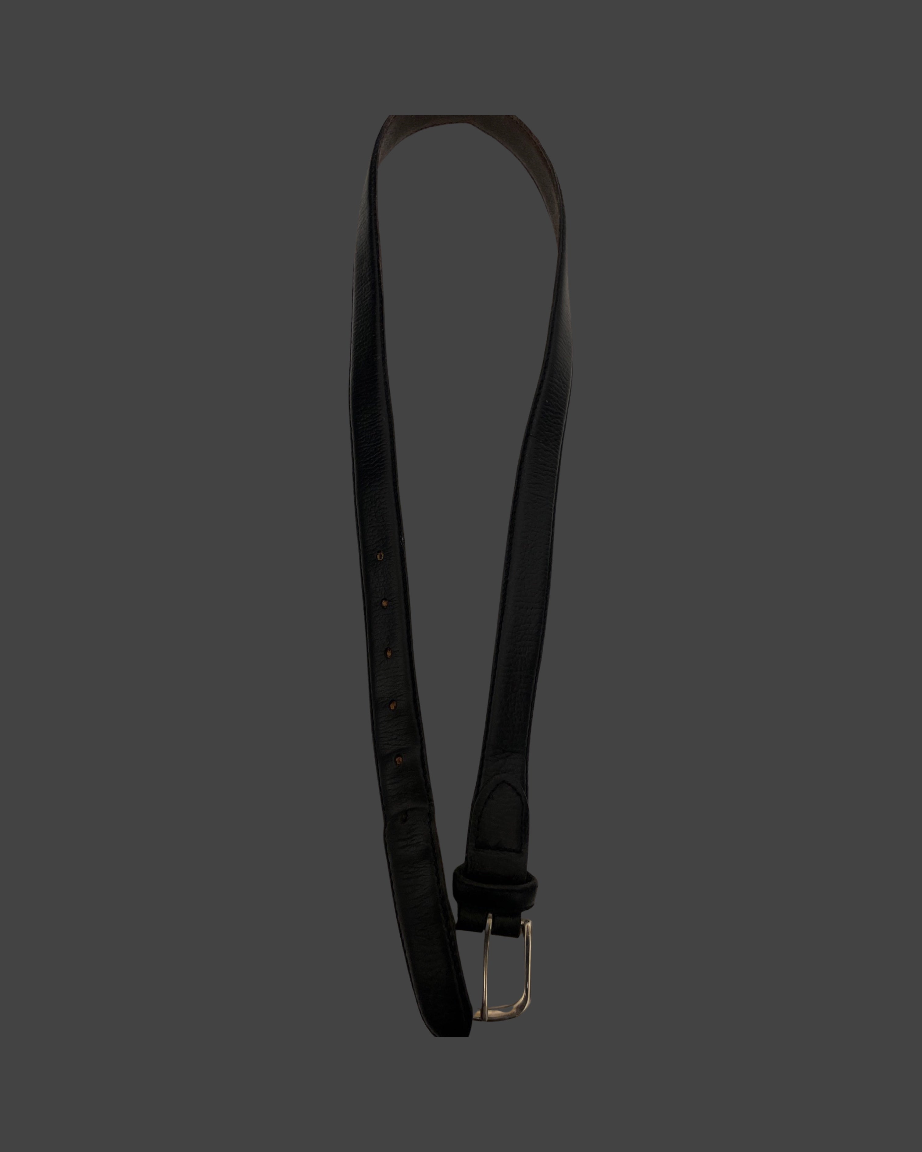 Vintage black leathers men belt