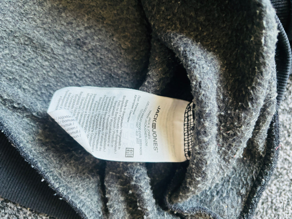 JACK & JONES Logo Sweat Hood 2 Col 22/23 Black - Size L/XL