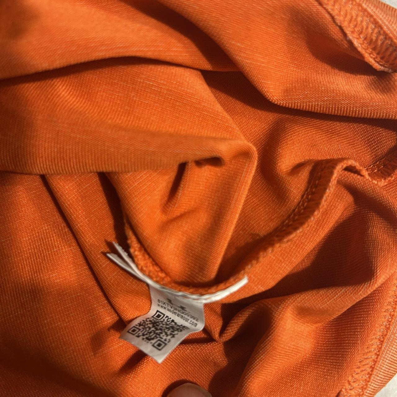 Under Armour Heat Gear Loose Tech 1/4 Zip Pullover T-Shirt L/Orange Sz L Sku 6847