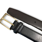 Rubynee Vintage y2k Ibex England real leather mens black belt