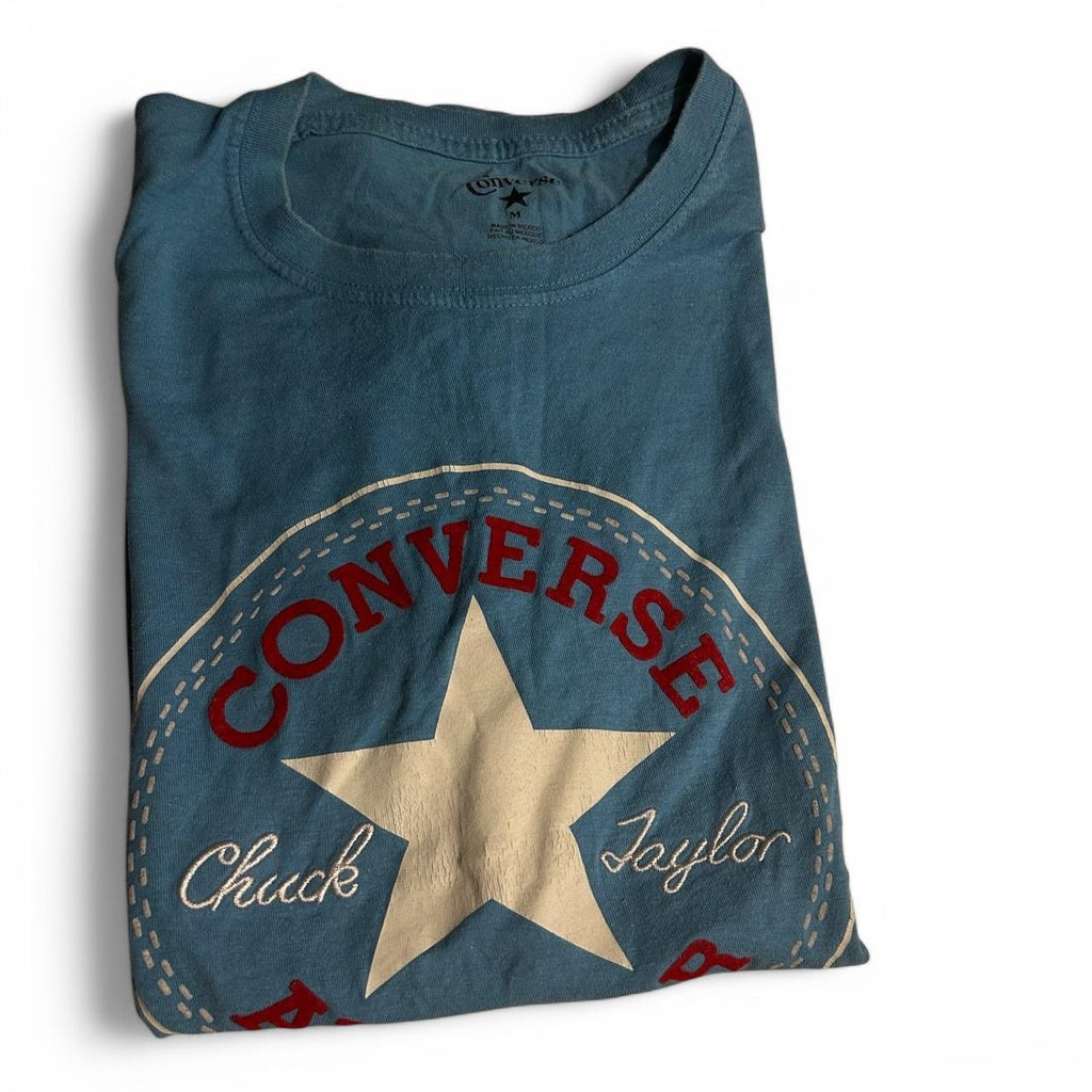 Converse Chuck Taylor All Star graphic blue t-shirt #Converse #Tshirts men’s blue in seize medium sku 6837 