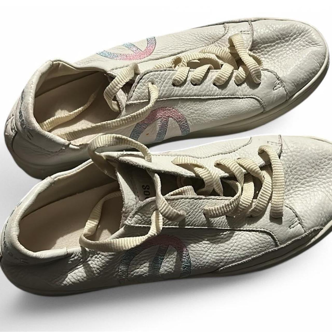 Soludos Ibiza Platform Casual Sneakers Women's Size 6 UK M, White Leather Shoes 