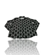 Cliche Vintage| Vintage black monogram unbranded Womens shirt