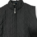 Karen Scott Women’s golf Black quilted fleece vest #fleecevest in small L26 W21 SKU 6888