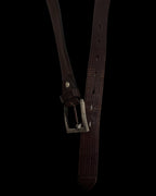 Vintage brown leather mens belt