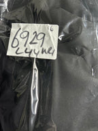 Women's Statement Black Finest Blazer Dress UK 16 Long Sleeve Button Up Dress Jacket L44 W21