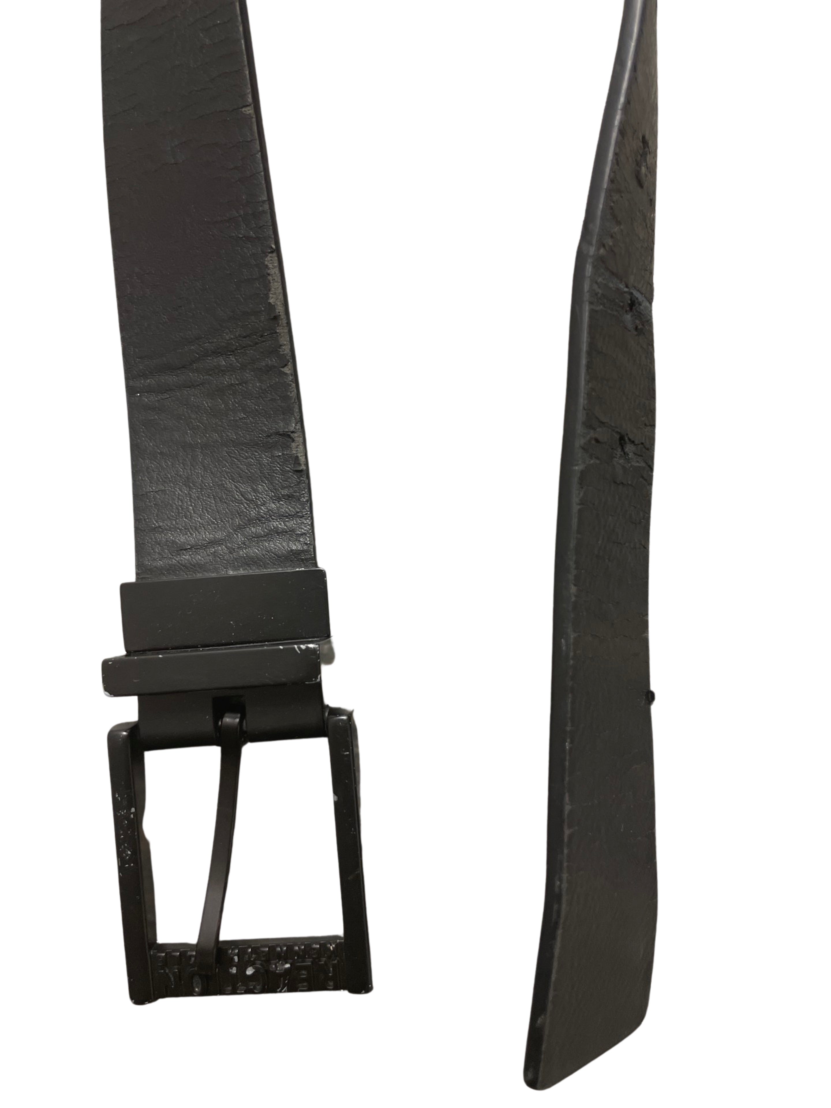 Rubynee Vintage y2k mens leather brown belt