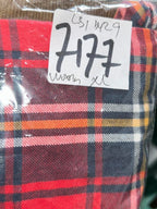 Superdry & Co pre-owned button-down blouse in a multi-coloured tartan check pattern.