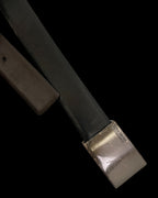 Vintage kenneth cole reaction made in china bonded leather black belt size L
