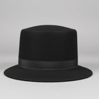 Black Felt Bowler Hat SKU 7258