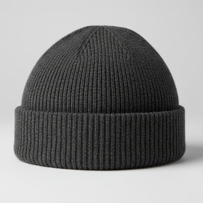 Black Knit Beanie SKU 7325