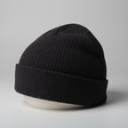 Divided Classic Black cotton Knit Beanie SKU 7285