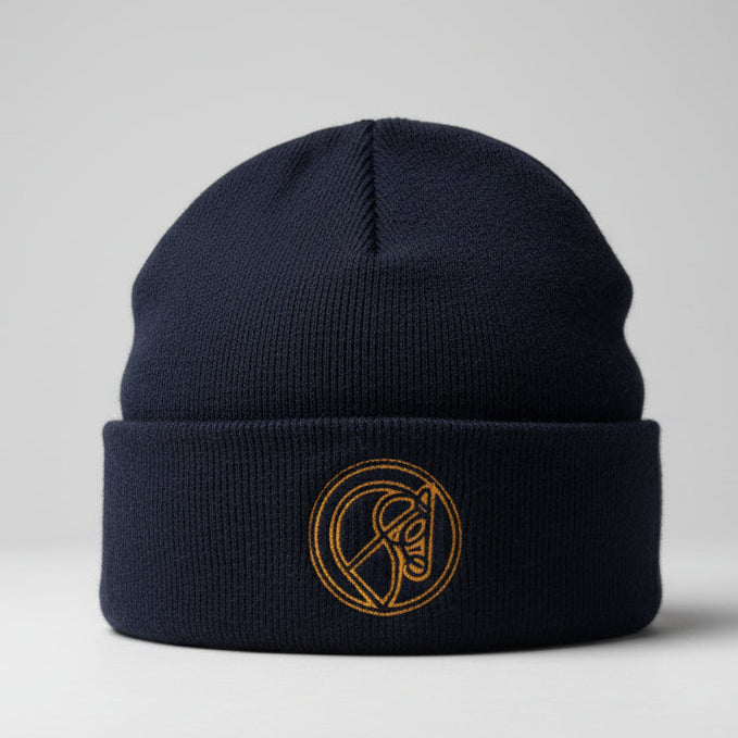 Beechfield original headwear navy unisex winter beanie SKU 7287