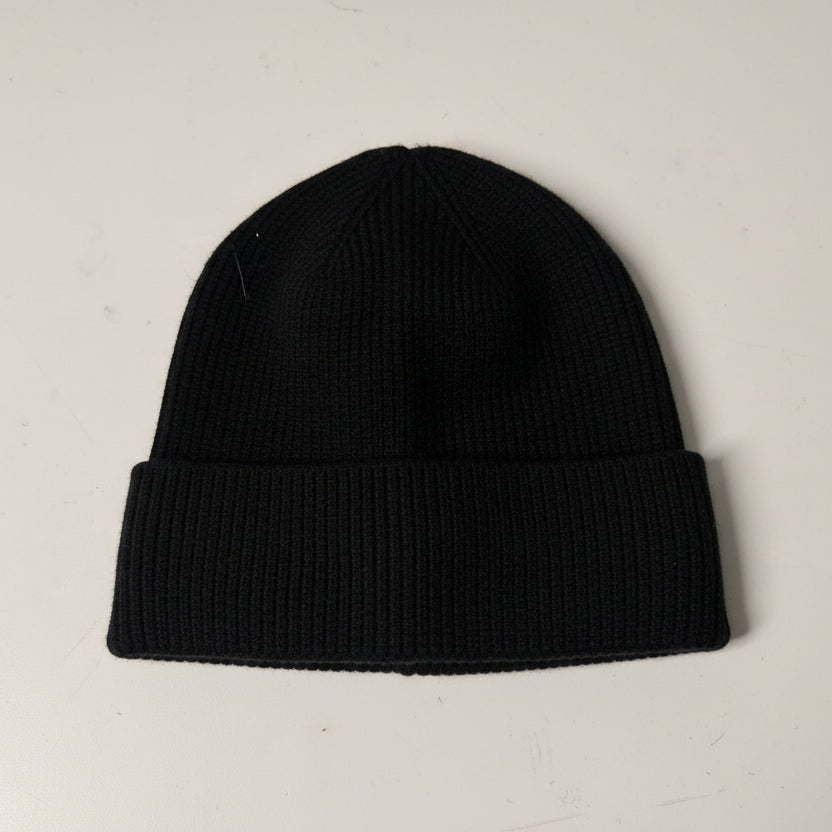 Black knit beanie sku 7245