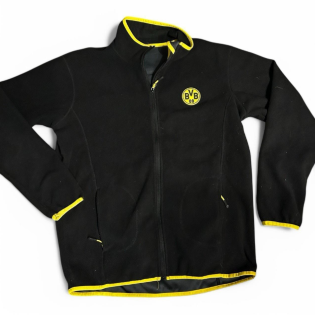 Borussia Dortmund fleeced Men Puma Football Tracksuit full zip black  2XL 6759