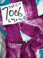 Per Una cocktails don Teal blue sleeveless dress with tie-dye effect and ruffle collar #boho #festivalvibes size 12/14 originally size 14 tailored to for 12