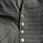 Black Zara napoleon wool knit style  jacket with button-up closure, 2 front pockets, and 2 side pockets #winterjacket L 31 W 21 sku 6952