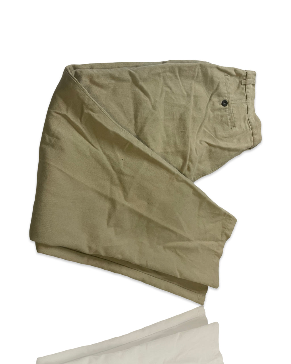 VTG 90s men’s heavy cotton  beige STRATOS MENS PEGGED CHINO TROUSERS  W36 L34 CREAM COTTON|SKU 4249