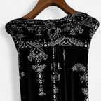 Black and white Goddess London maxi dress #maxidress in size 8/10 collar to hem 49 pit to pit 13