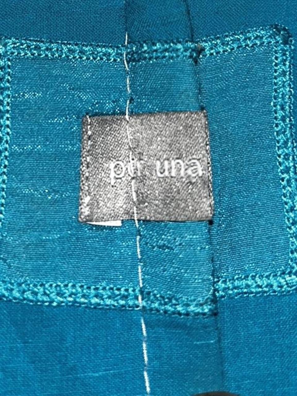 Per Una cocktails don Teal blue sleeveless dress with tie-dye effect and ruffle collar #boho #festivalvibes size 12/14 originally size 14 tailored to for 12