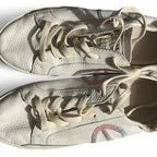 Soludos Ibiza Platform Casual Sneakers Women's Size 6 UK M, White Leather Shoes