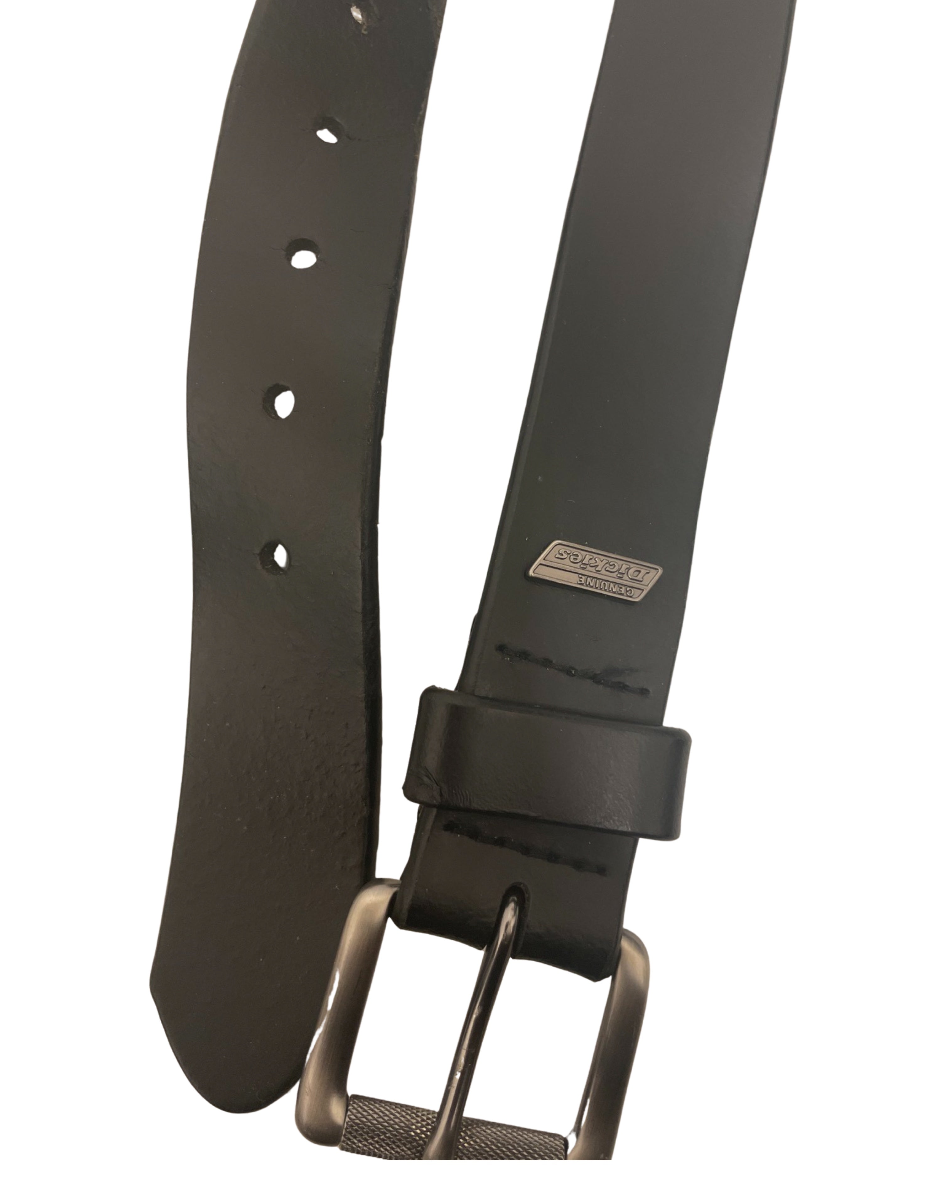 Vintage Dickies black leather mens belt size XL