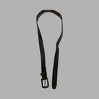 Vintage splash black leather mens belt size m