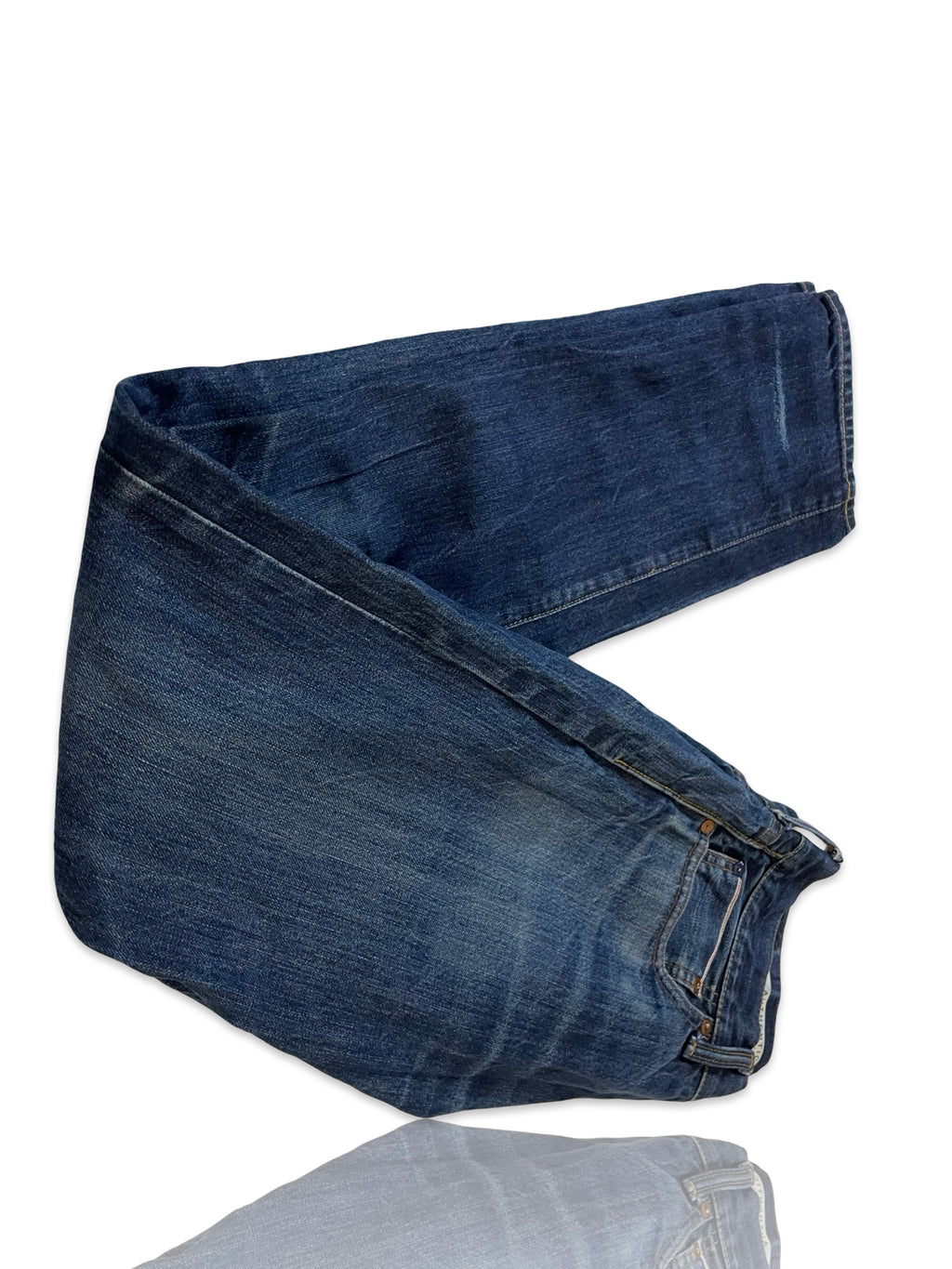 GAP Mens Jeans Skinny Fit Blue Distressed Denim SIZE W32 L32 Waist 32" Leg 32"|SKU 4182