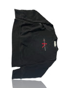 Vintage men's CALVIN KLEIN Jeans center logo black sweatshirt Size S oversize faded pullover|SKU 4243