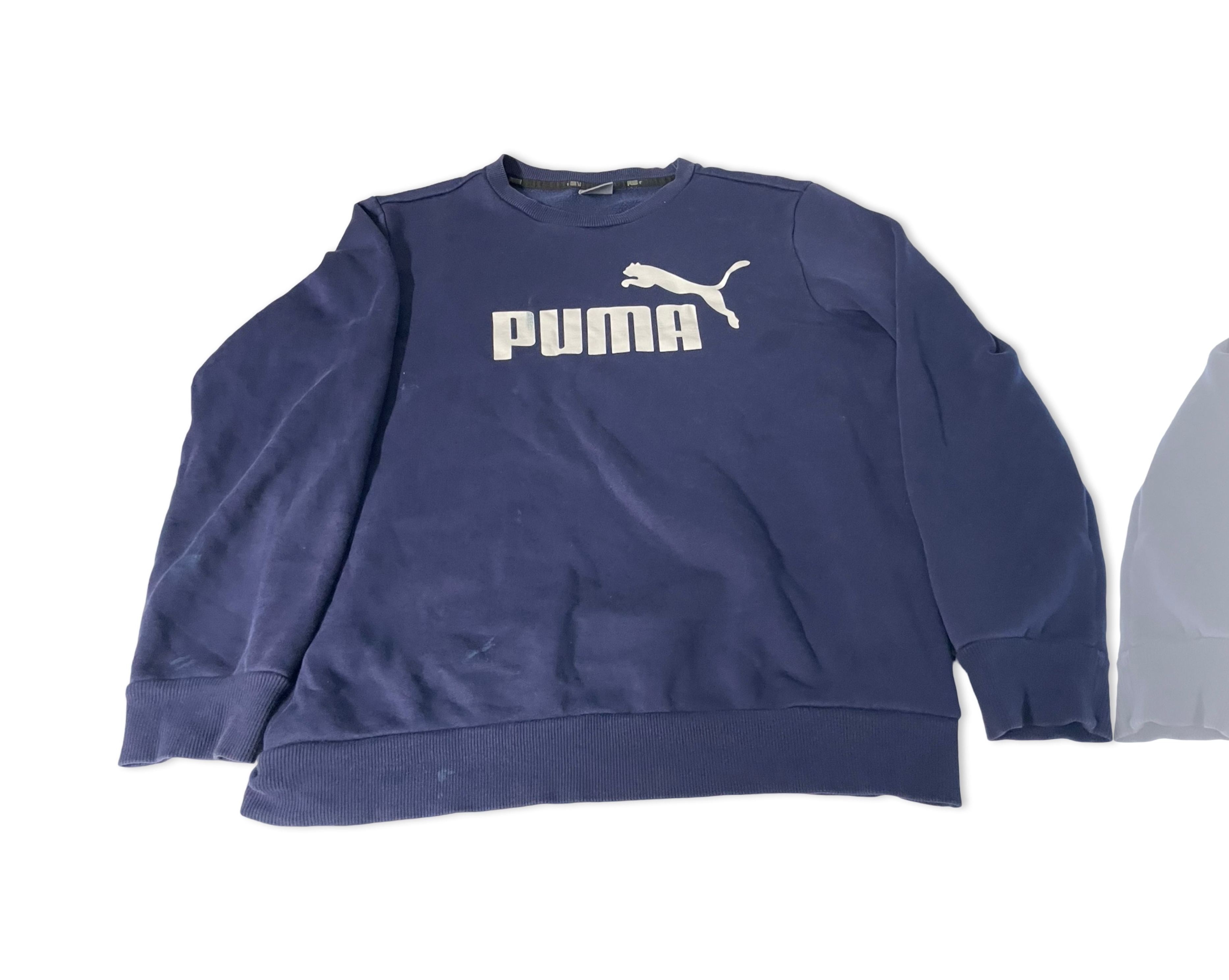 Rare Vintage Puma Sweatshirt / Blue Navy Jumper / Puma Sweater / Pullover Crewneck / Sportswear / Big Logo Printed / Small Fit Size|SKU 4244
