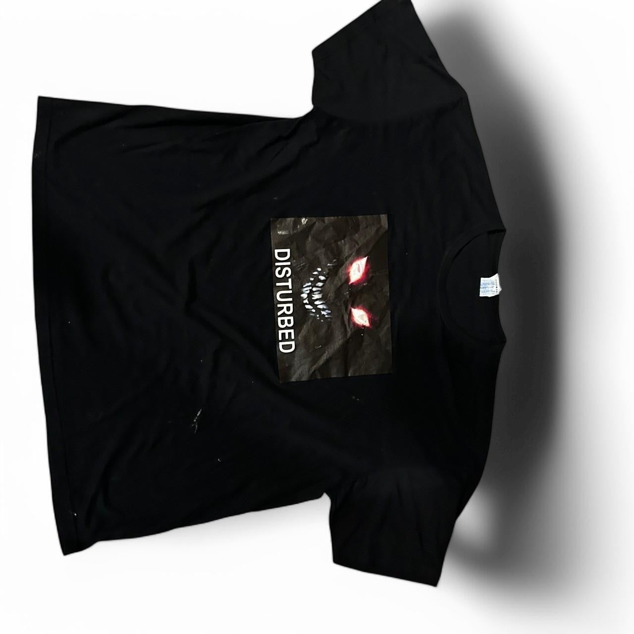 Disturbia Vintage Rock T Shirt Men’s Size 3XXL Black Evil Grin Back Side SKU 6758