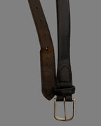 Vintage black leathers men belt