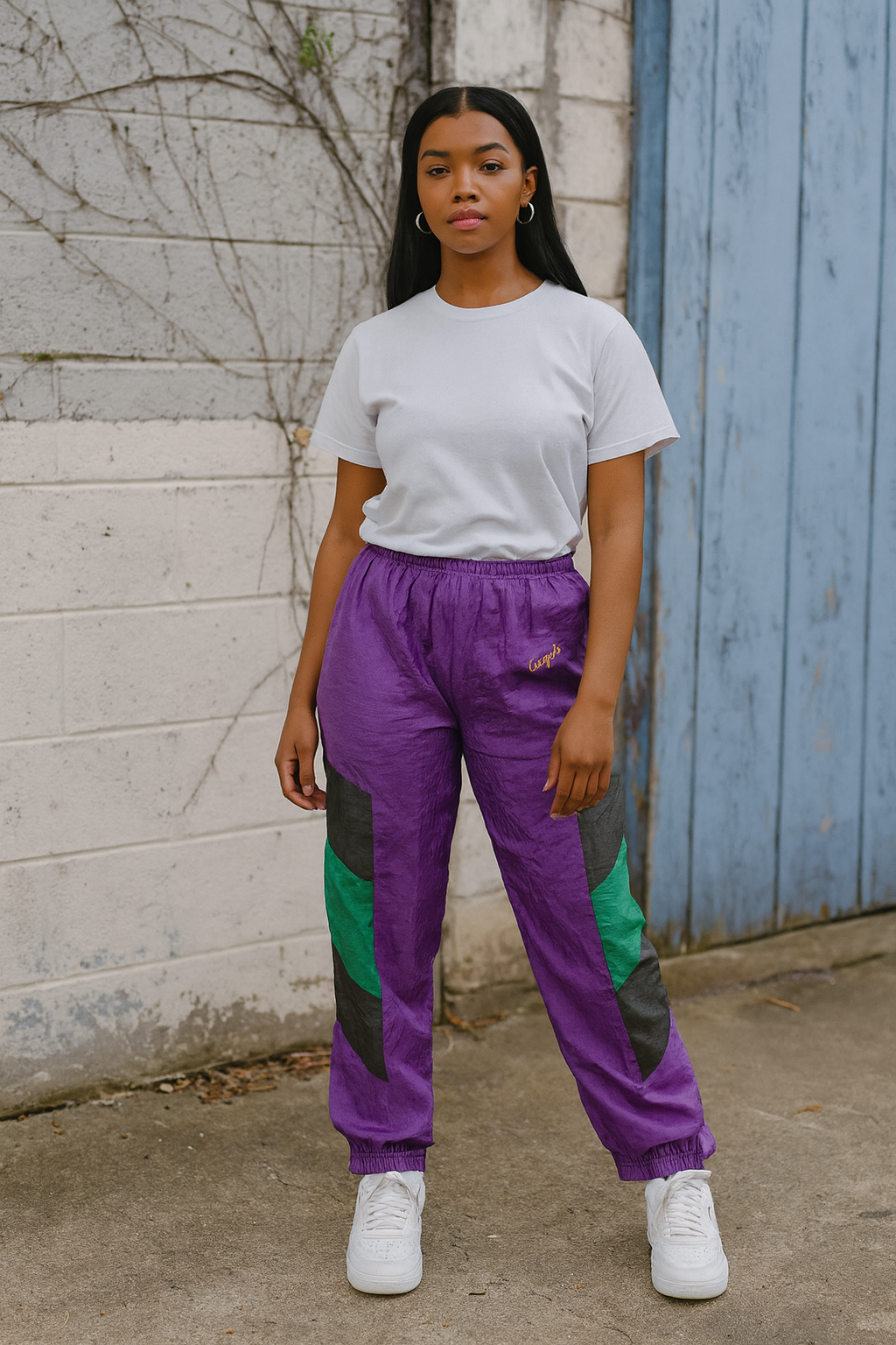 90s Colorblock Pants Vintage Colourblock Windbreaker Pants