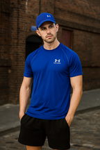 Under Armour Men's Blue Sportswear Vintage Short-Sleeve T-Shirt - Size Small, SKU 6842
