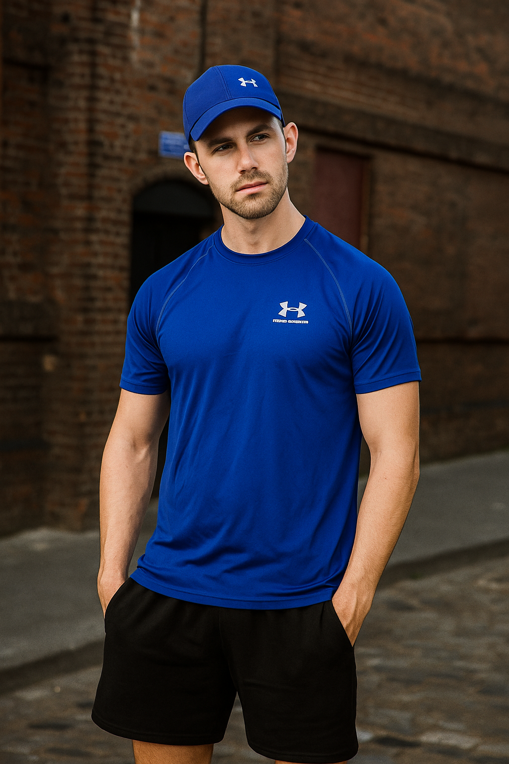 Under Armour Men's Blue Sportswear Vintage Short-Sleeve T-Shirt - Size Small, SKU 6842