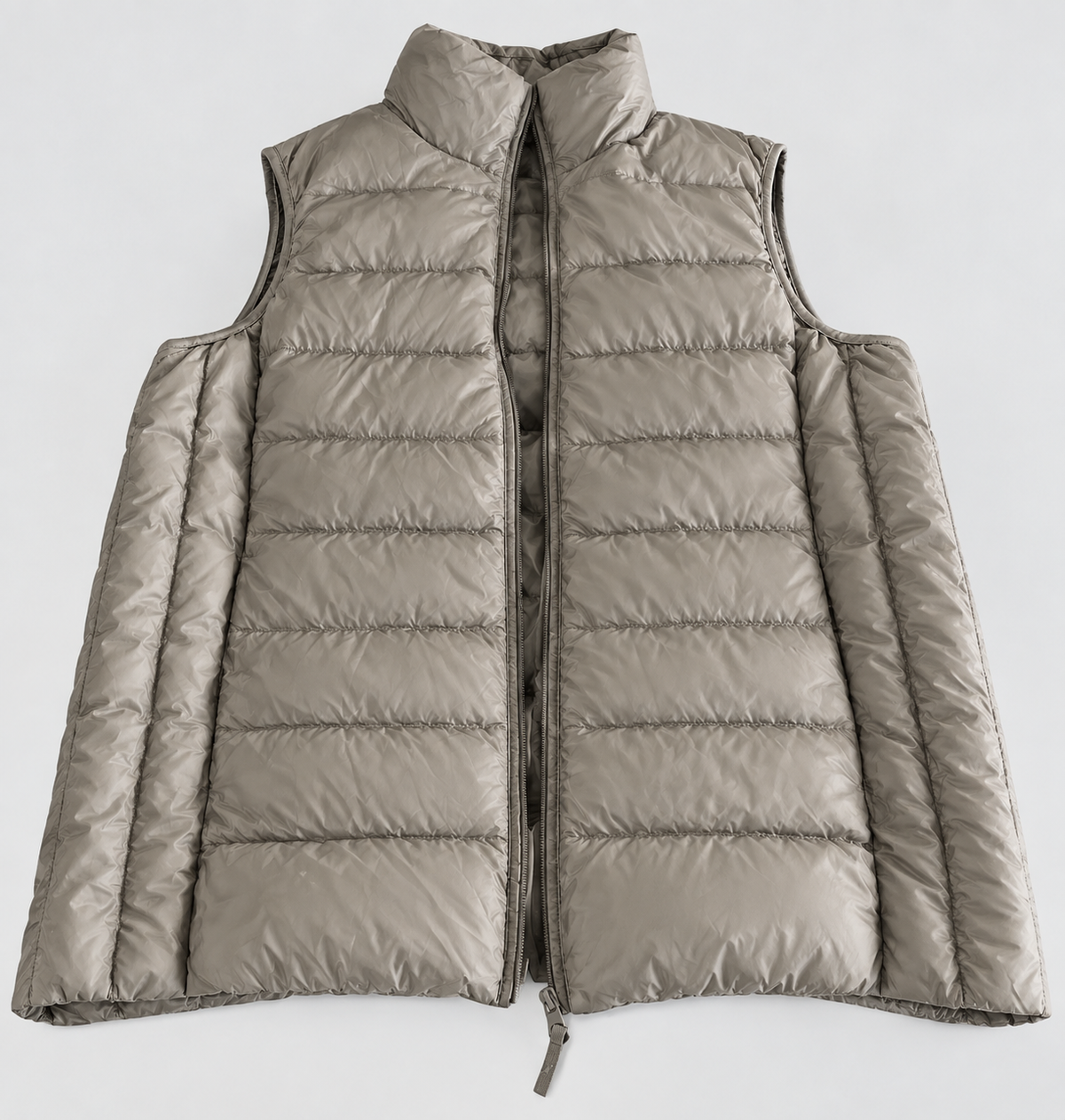 Vintage Uniqlo Women's Lightweight Brown Outdoor Puffer Jacket, Size L - SKU 5306