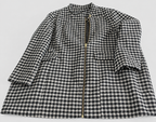 Vintage Checkered Wool Coat for Women SKU 5305