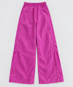 Vtg 80s 90s Sunice Women Iridescent Purple Nylon Shell Wind Pant Pockets Ski Snowboard Size S W 30 L 29 elactic pull string  SKU 5296