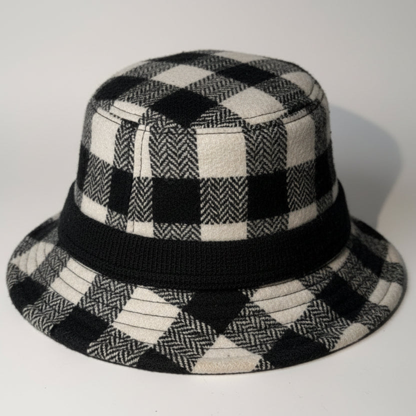 H&M Checkered Black and White Bucket Hat SKU 7329