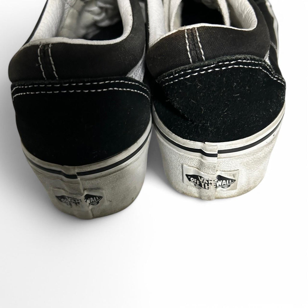 8.5 !US Women Vans Old Skool Skate Shoes Sneakers Black Suede Men 6 UK SKU 6876