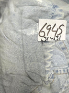 Uotta Lady Fleece Lined blue Denim white faux fur Thick Hooded winter Jacket L31W31 in M/L SKU 6945