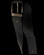 Vintage W & Rogers mens black leather belt size L