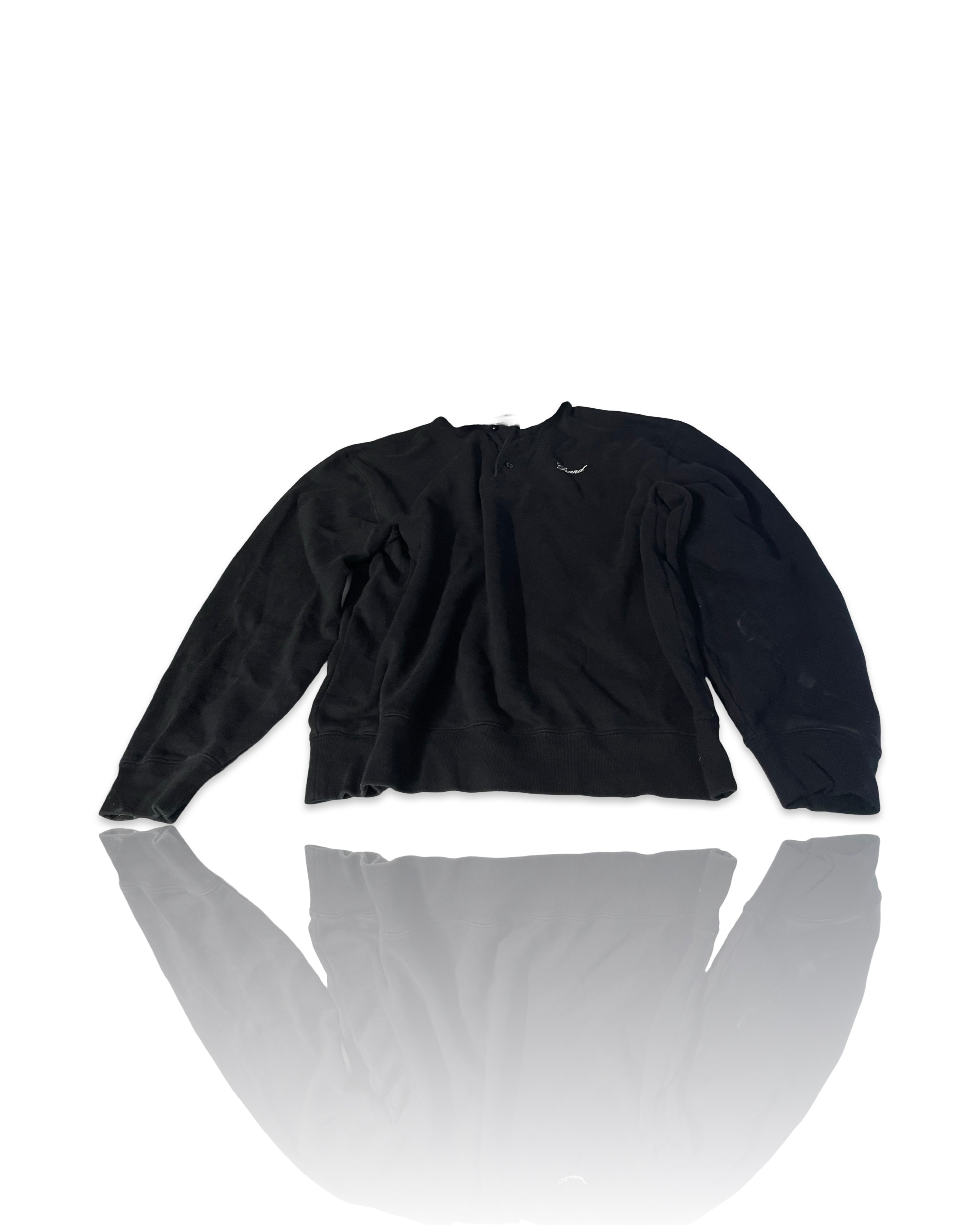 Grand rugby extra heavy thick navy mens polo in size L |SKU 4234