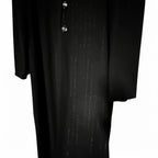 Statements Black pinstripe light soft coat with a touch of elegance #wintercoats L 45 W20 SKU 6907