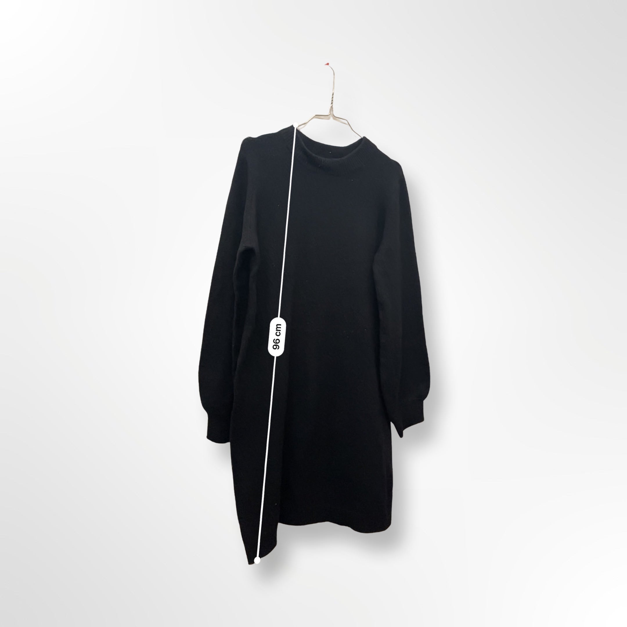 Rubynee Vintage y2k black liz devy long sleeve knitted jumper dress