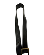 Vintage black leather mens belt size L